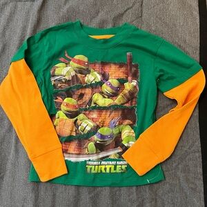 Boys Teenage Mutant Ninja Turtle NMNT long sleeve shirt NWOT Size 6/7